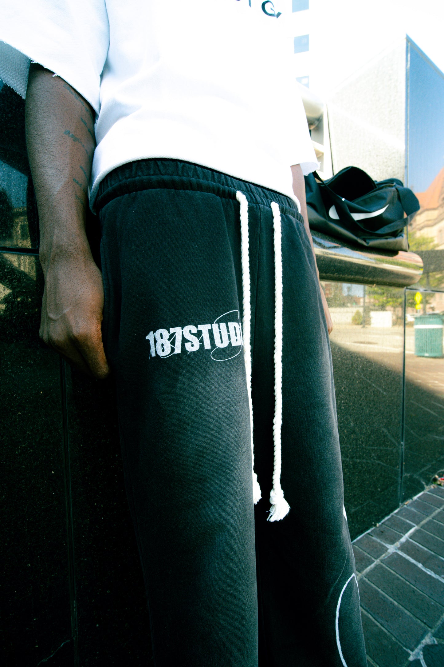 Onyx Double Waisted Sweats