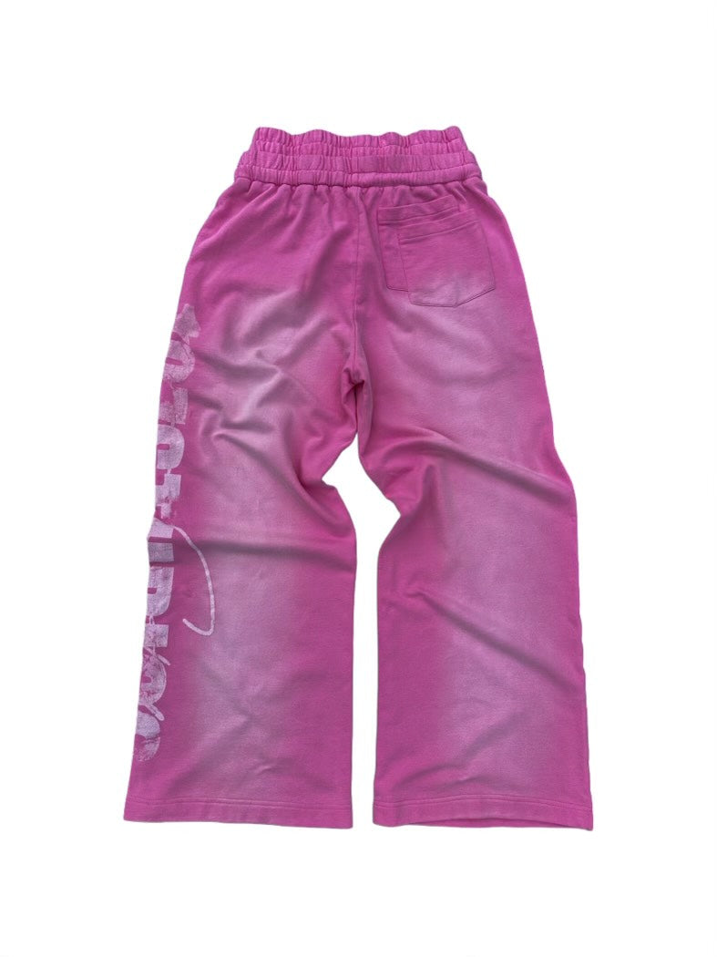 Pink Double Waisted Sweats